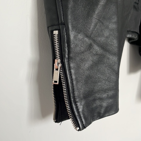 Zara leather motorcycle jacket - Picture 3 of 3